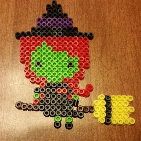 Halloween Witch Magnet Craft with Fuse Beads: A Simple and Fun Project
